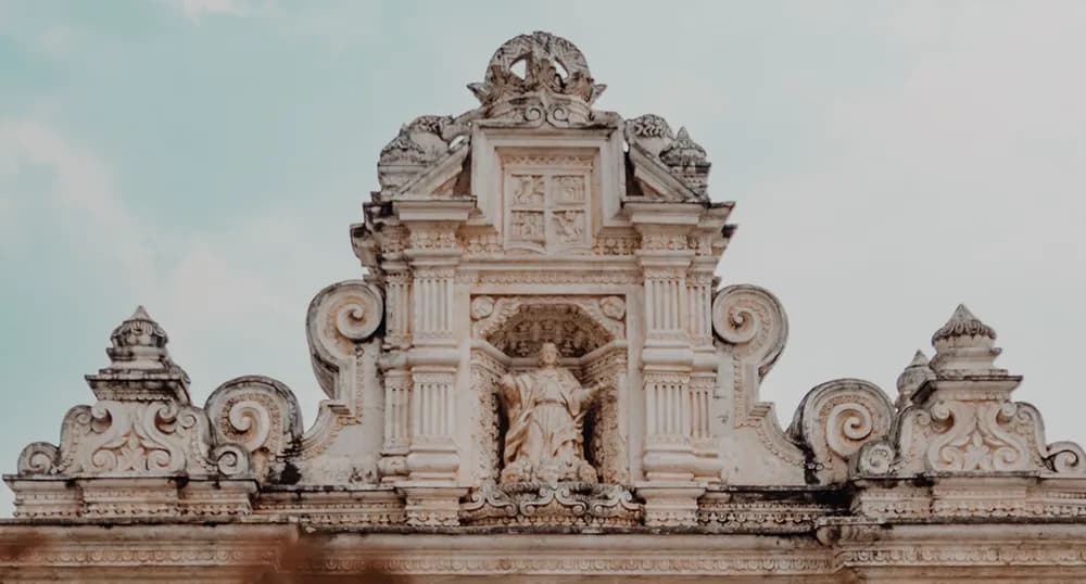 Top of a church in Guatemala